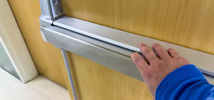 Installing a Push Bar on a Door Regina